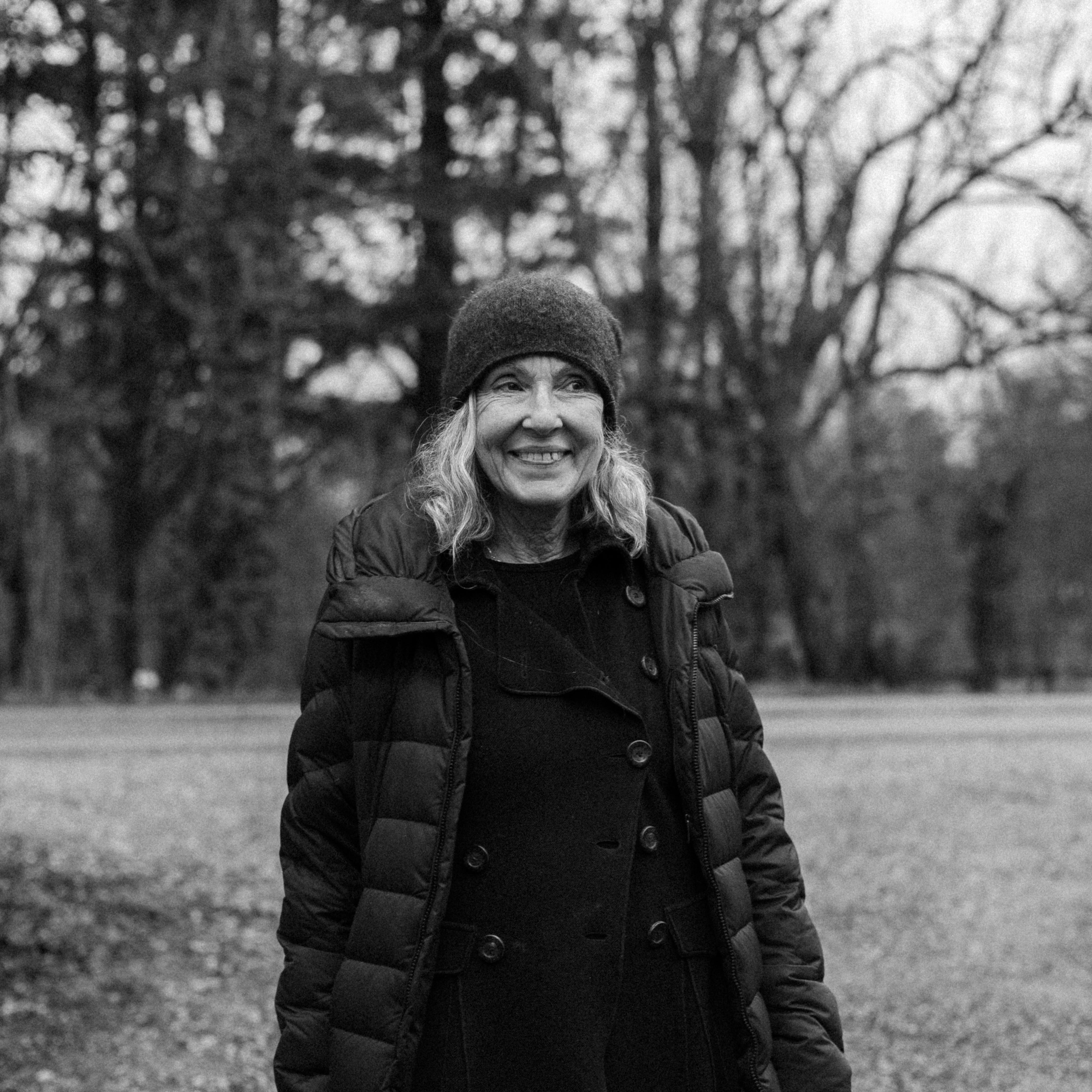 Black and white profile picture of Carol Hicks Bolton. 