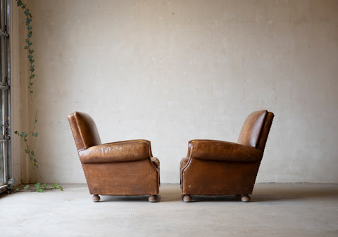 1930s Montpellier Sheepskin Club Chairs (Pair)