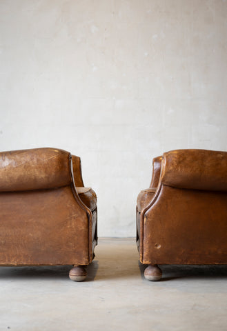 1930s Montpellier Sheepskin Club Chairs (Pair)