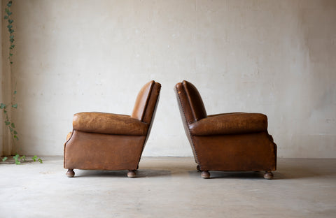 1930s Montpellier Sheepskin Club Chairs (Pair)