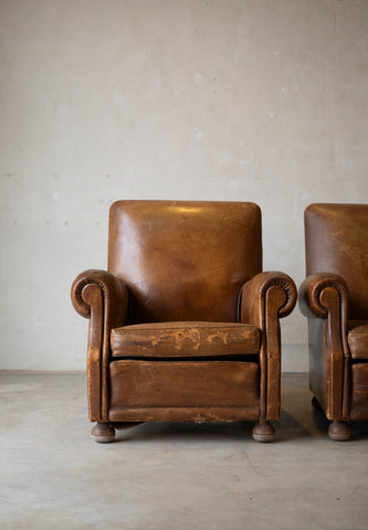 1930s Montpellier Sheepskin Club Chairs (Pair)