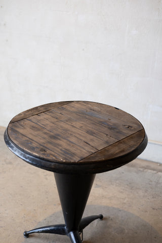 Pair Of Iron and Wood Bistro Tables