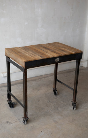 1930s Chartres Rolling Kitchen Island
