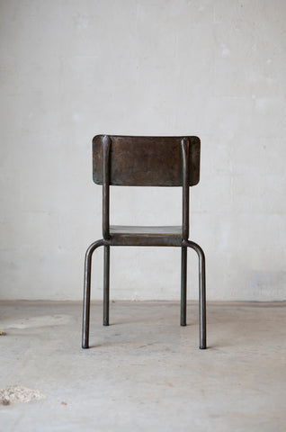 Set of 4 Iron Chairs from France (1920)