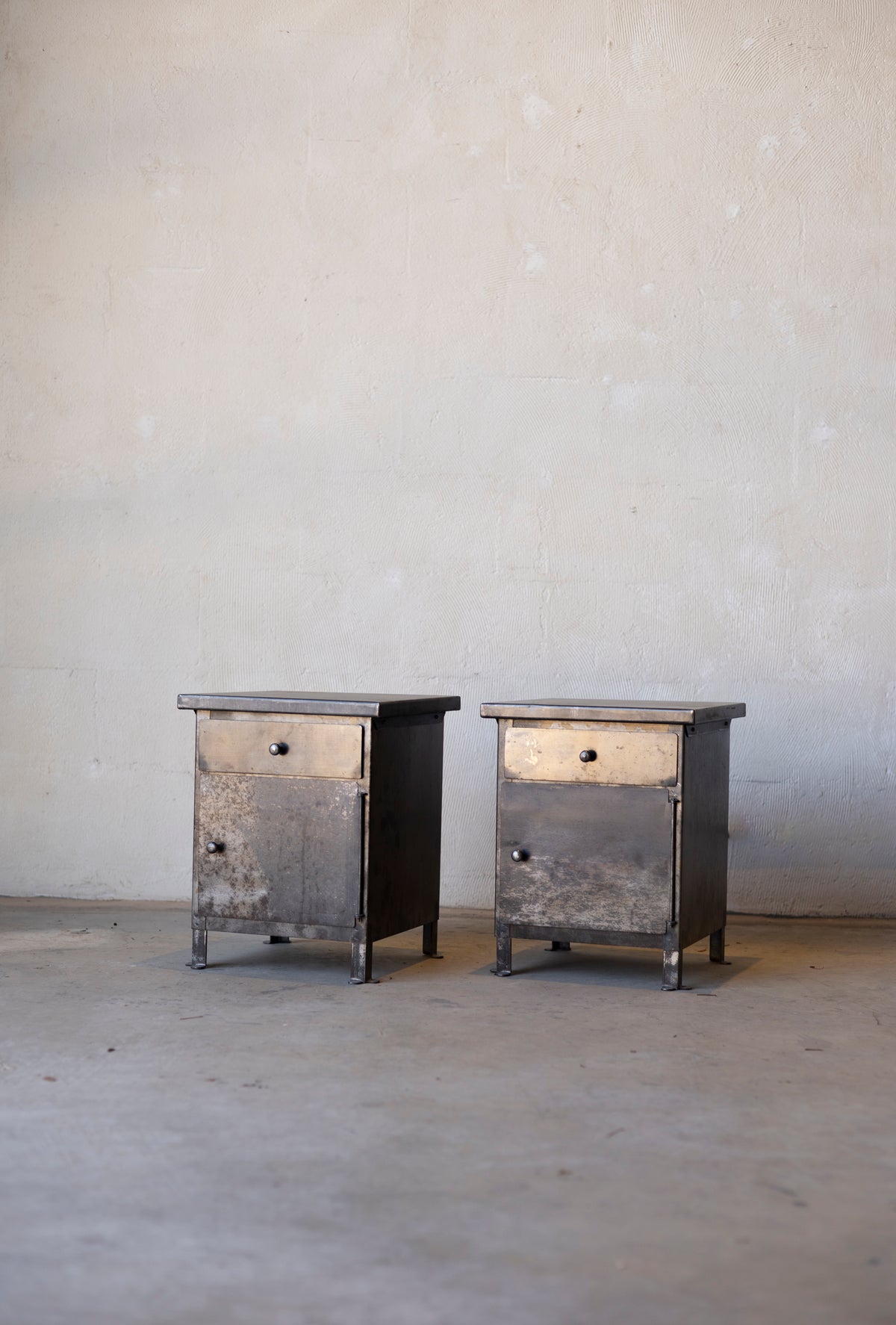 1920s Southern French Industrial Side Tables