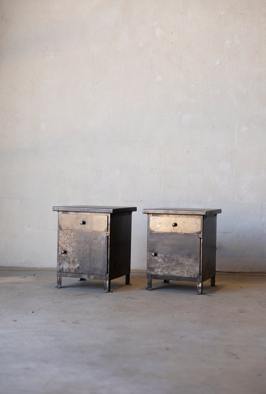 1920s Southern French Industrial Side Tables
