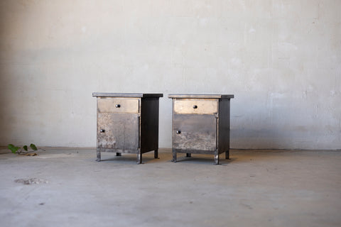 1920s Southern French Industrial Side Tables