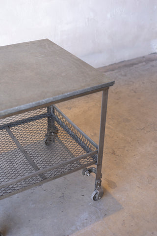 French Zinc-Top Market Cart