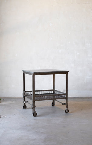 French Zinc-Top Market Cart