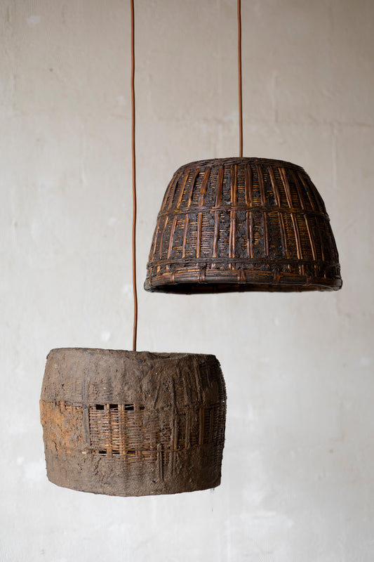 19th-Century Grain Basket Light