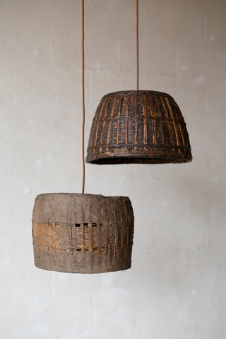 19th-Century Grain Basket Light
