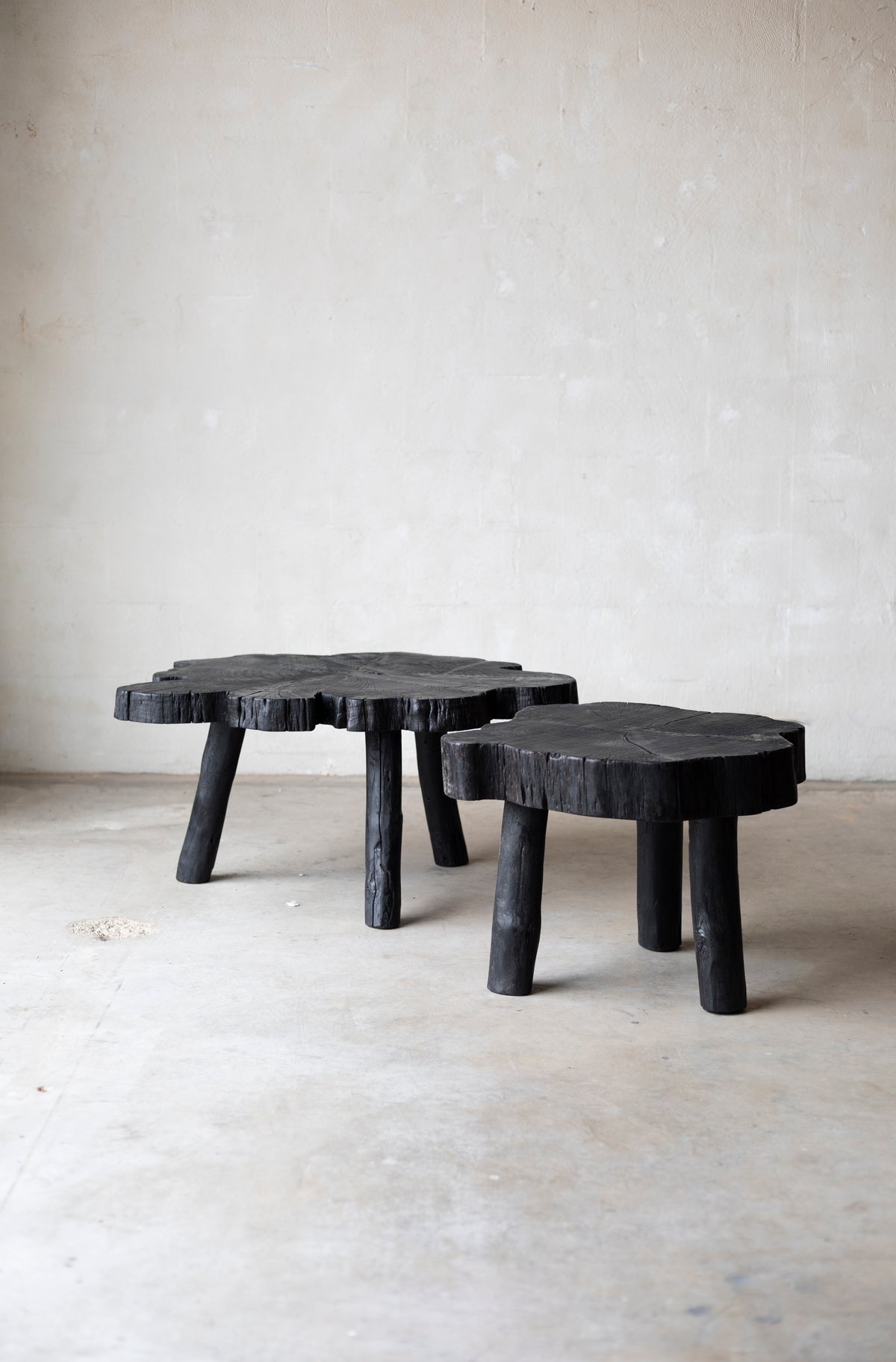 Shou Sugi Ban Live Edge Coffee Tables