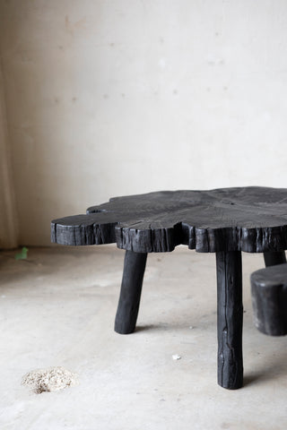 Shou Sugi Ban Live Edge Coffee Tables