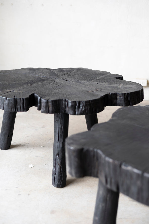 Shou Sugi Ban Live Edge Coffee Tables