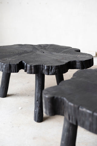 Shou Sugi Ban Live Edge Coffee Tables