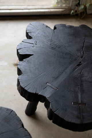 Shou Sugi Ban Live Edge Coffee Tables