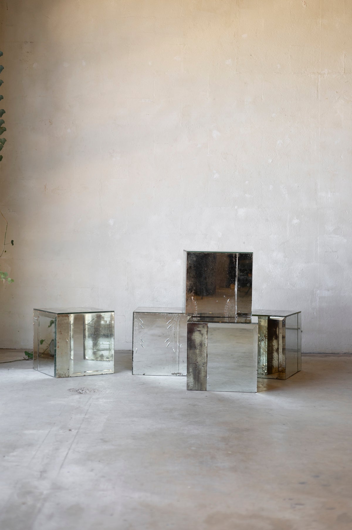 1920's Mercury Mirrored Tables