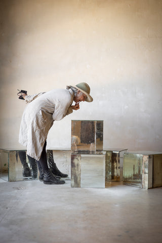 1920's Mercury Mirrored Tables