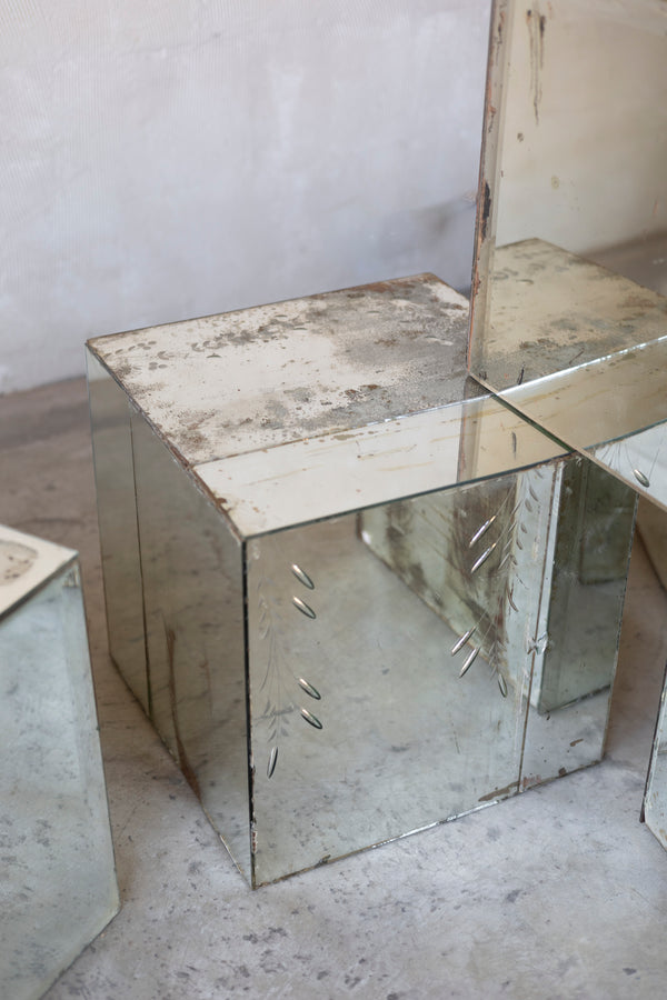 1920's Mercury Mirrored Tables