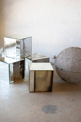 1920's Mercury Mirrored Tables