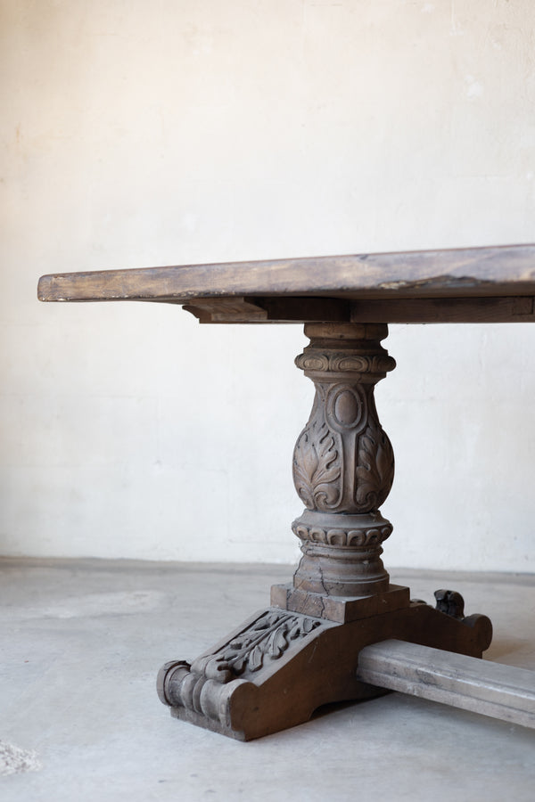 Early 19th-Century French Carved Dining Table