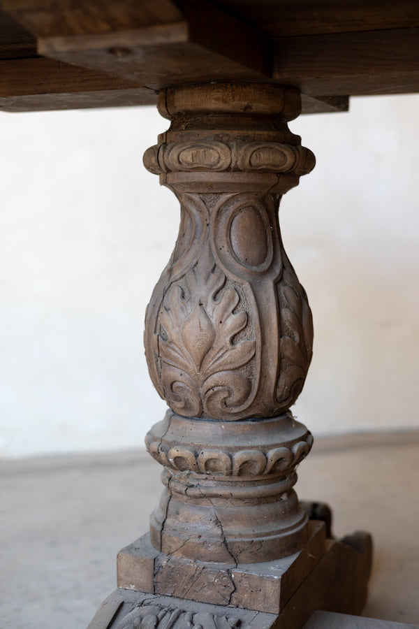 Early 19th-Century French Carved Dining Table