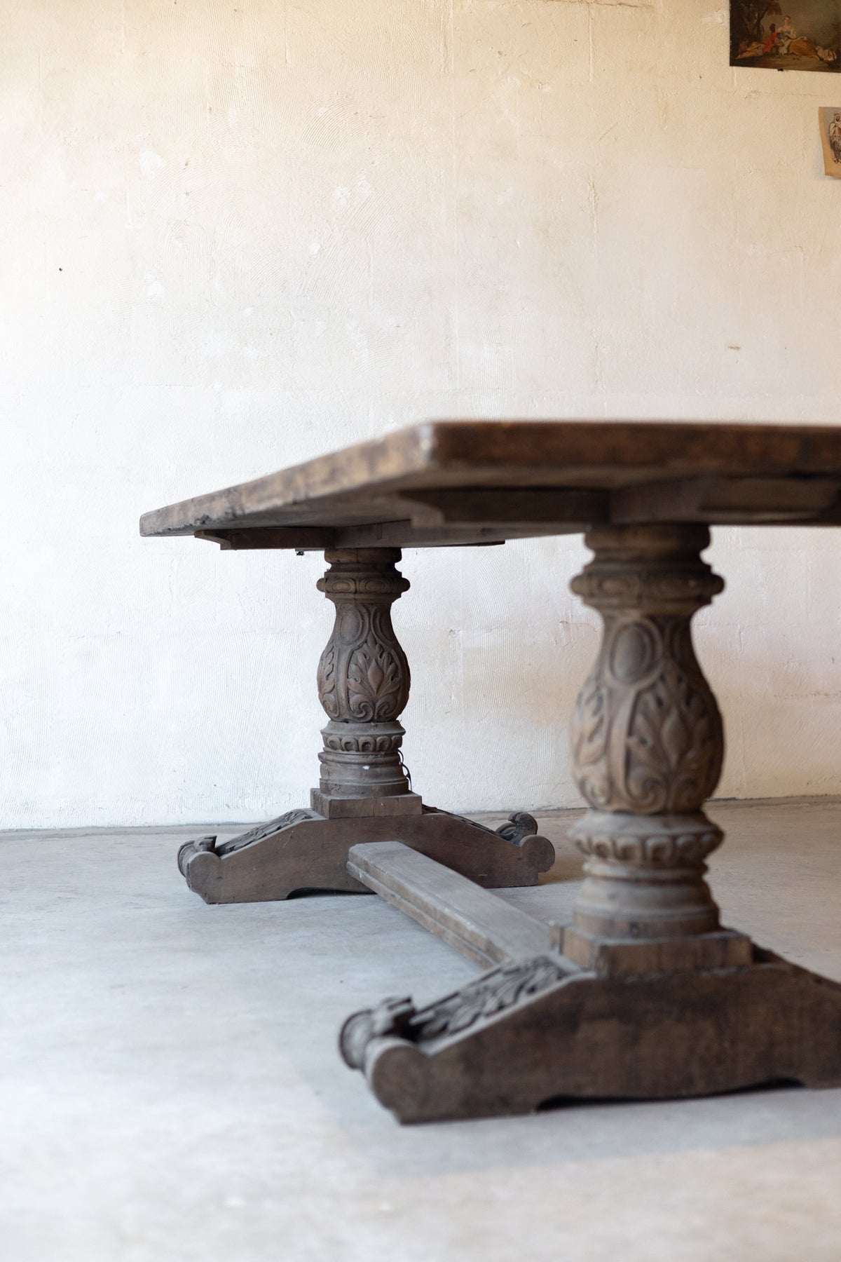 Early 19th-Century French Carved Dining Table