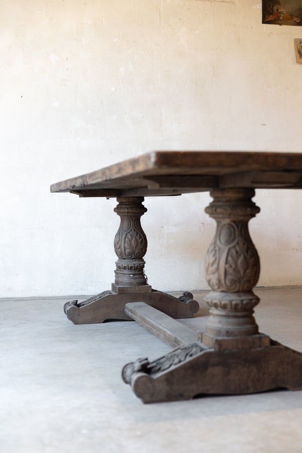 Early 19th-Century French Carved Dining Table