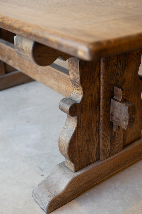 Northern French Oak Monastery Table