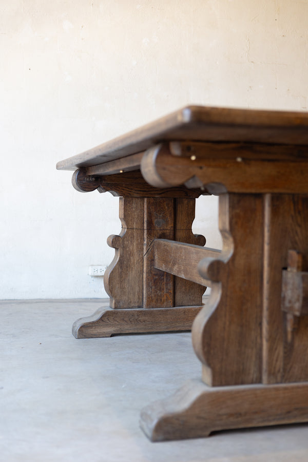 Northern French Oak Monastery Table