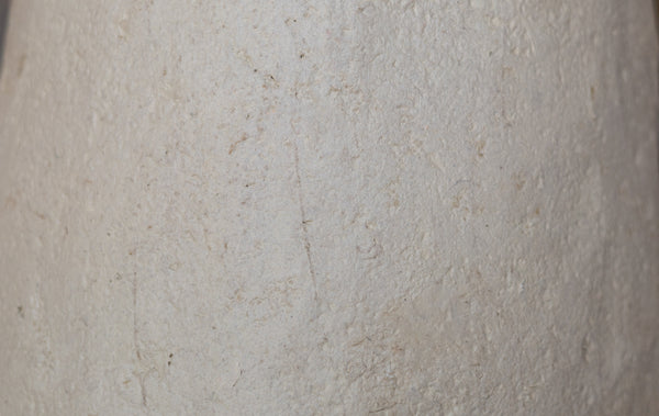 Close-up of a textured white surface of pendant light.