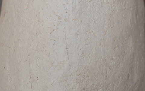 Close-up of a textured white surface of pendant light.