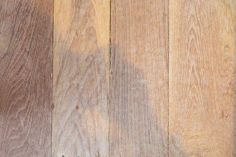 Close up of wood grain finish showing light wood color.
